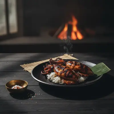 Cumi Bakar Tinta Hitam, Horog-Horog