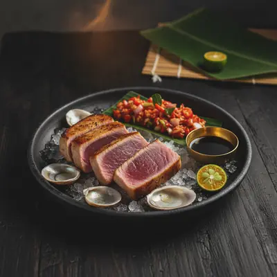Tuna Bakar Sisi, Sambal Matah